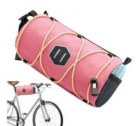 Sacs de guidon, rangement avant pour vélo, 22 x 12 x 11 cm, organiseur d'outils cylindrique avec bandes de sécurité réfléchissantes, étui portable résistant à l'eau pour l'extérieur, les aventures et