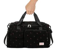 Sacs de Gymnase pour Femmes & Hommes, Sac à moqueur Mignon avec Chaussure et Compartiment Humide, fourre-Tout de Fraises avec Bande à Bagages, poignée et Sangle pour Voyager, Sports, Danse, Yoga b