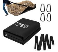 Sacs de jardin - Stockage des déchets robuste de 100 lb Sac de jardinage en tissu Oxford 600D durable avec bandoulière confortable Outil de nettoyage extérieur de grande capacité Conception solide et