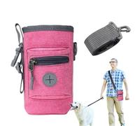 Sacs de l'autorité canine, chiot - Support de traitement pour l'entraînement, conteneur de marche pour chien - Grande capacité - Distributeur de sacs à déjections canines intégré - Sangle réglable