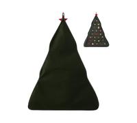 Sacs de l'Avent, calendrier de vacances pour arbre, design en tissu à 24 grilles, matériau robuste, fonction de suspension facile, outil de rangement, accessoire festif pour porte d'entrée 32,28 x 23,