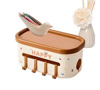 Sacs de lit de rangement pour table de chevet | Boîte à mouchoirs moderne avec crochets - Rangement dortoir, accessoires de lit superposé, pour chambre à coucher, appartement, hôpital, lit d'enfant