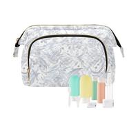 Sacs de maquillage vintage à fleurs argentées pour femme, porte-monnaie, sac à main, sac de voyage, maquillage