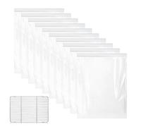 Sacs De Nettoyage Pour Grilles De Four - Lot Ďe 10 Sacs Plastiques Réutilisables Étanches | Dégraissant Résistant Pour Four, Gril, Friteuse À Air & Barbecue - Nettoyage Facile Sans Frotter