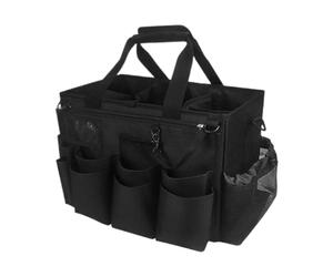 Sacs de nettoyage pour nettoyeurs - sac à outils pliable,filet imperméable et respirant avec poignée et bandoulière pour serviettes, brosses gants produits pour la
