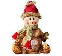 Sacs de Noël 3D en forme de Père Noël, d'élan et de bonhomme de neige, sacs de Noël en tissu respectueux de l'environnement, utilisés pour stocker des bonbons, petits ou autres petits articles