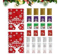 Sacs De Noël À Cordon Colorés Réutilisables Festifs 33 Pièces