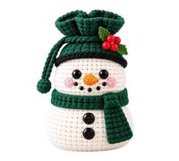 Sacs De Noël À Cordon De Serrage Pochette Réutilisable en Crochet à Motif | Sachet D'Emballage Pour Bonbons Pour et adultes chocolats biscuits fête à la G