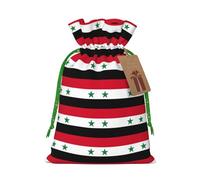 Sacs de Noël avec cordon de serrage avec motif drapeau de la République arabe syrienne