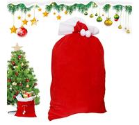 Sacs de Noël avec cordon de serrage - Grand sac cadeau de 50 x 70 cm, pochette d'emballage réutilisable, sac de rangement festif | Fonctionnel pour rassemblement, vacances, fête, cadeau pour bonbons