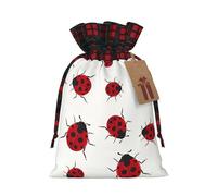 Sacs de Noël avec cordon de serrage pour bonbons, collation cadeaux, sept étoiles, coccinelle, sacs de vacances, pochettes à friandises