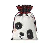 Sacs de Noël avec cordon de serrage pour bonbons, collation - Joli motif panda