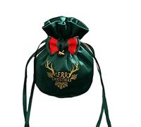 Sacs de Noël avec cordons de serrage en ruban - 12 x 15 cm