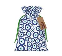 Sacs de Noël avec cordons de serrage Motif mauvais yeux Taille M