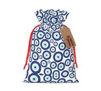 Sacs de Noël avec cordons de serrage Motif mauvais yeux Taille M