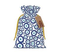 Sacs de Noël avec cordons de serrage Motif mauvais yeux Taille M