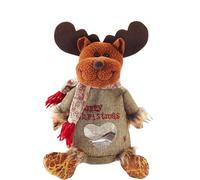 Sacs De Noël Avec Fermeture Éclair, Sacs De Rangement Réutilisables En Tricot 3D Décorés De Poupées, En Feutre Épais, Pour Emballer Des Pommes, Des Bonbons, Des Petits Jouets Et Des Cadeaux (1pcs A)