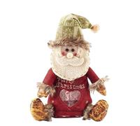 Sacs De Noël Avec Fermeture Éclair, Sacs De Rangement Réutilisables En Tricot 3D Décorés De Poupées, En Feutre Épais, Pour Emballer Des Pommes, Des Bonbons, Des Petits Jouets Et Des Cadeaux (1pcs B)