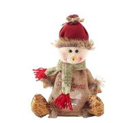 Sacs De Noël Avec Fermeture Éclair, Sacs De Rangement Réutilisables En Tricot 3D Décorés De Poupées, En Feutre Épais, Pour Emballer Des Pommes, Des Bonbons, Des Petits Jouets Et Des Cadeaux (1pcs C)