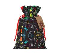 Sacs de Noël imprimés avec cordons de serrage, pochettes à friandises de Noël, sacs de fête S