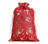 Sacs De Noël Moyens - Décoration De Maison Avec Cordon De Serrage En Feuille D'Or,Sacs À Snacks De Noël,Pour Anniversaire Fêtes Nouvel An Adultes Famille Amis