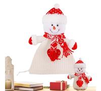 Sacs de Noël réutilisables - Design en tricot respectueux de l'environnement, enveloppement de chaussettes de vacances, sacs cadeaux compacts, porte-traitement, sacs de préférences de fête | Ges