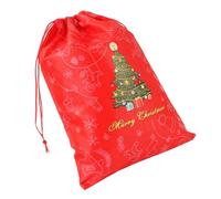 Sacs de Noël réutilisables - Sacs non tissés avec cordon de serrage, rangement de biscuits de Noël | Fête d'hiver, bonbons, nourriture, petit jouet, emballage cadeau, événements