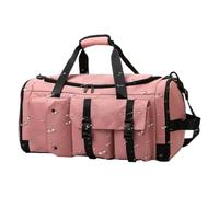 Sacs de nuit imperméables pour femmes grand sac de transport, rose | Sac à dos à bagages avec séparation sèche et humide pour cordes à sauter, bandes, baskets, serviettes, gants d'intérieur