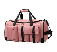 Sacs de nuit imperméables pour femmes grand sac de transport, rose | Sac à dos à bagages avec séparation sèche et humide pour cordes à sauter, bandes, baskets, serviettes, gants d'intérieur