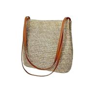 Sacs De Paille D'éTé Sac à main en paille tressée for femme, grand panier en rotin, sac de plage, sac messager d'été for femme, sac à bandoulière, petit sac de plage for fille Pour Voyage, Plage(Color