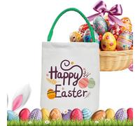 Sacs de Pâques mignons, panier de Pâques amusant vide, grande capacité pour | Décoration de fête en toile pour petite amie, sœur, fille