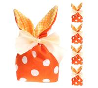 Sacs de Pâques Sacs de Pâques pour - Bunny Ears Godie Bolss Stockage de bonbons | Lot de 5 sacs cadeaux avec décorations de Pâques pour sandwichs à biscuits Emballage