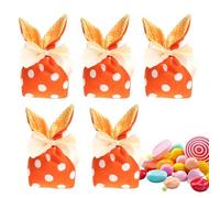 Sacs de Pâques Sacs de Pâques pour enfants - Bunny Ears Candy Treat Bolss | 5 x décorations de Pâques réutilisables, faveurs de fête sacs cadeaux pour sandwichs à biscuits emballés