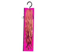 Sacs de perruque Rangement avec cintre, sac de rangement d'extension de cheveux,Cintre des extensions de cheveux - Rack de poussière d'emballage d'écran de support léger avec fermeture éclair pour le
