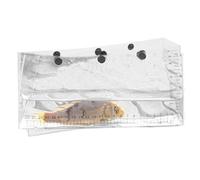 Sacs de pesée transparents pour poissons - Organiseur de sac de rangement | Design pratique à clipser - Échelle UV transparente - Sac d'observation pliable pour homme et femme