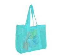 Sacs de plage | Sac de piscine | Grand sac en maille imperméable, organiseur de jouets réutilisable pour les voyages d'été, la natation, le camping, les vacances en famille, vert, Voir description