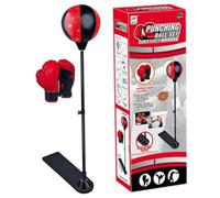 Sacs de poinçonnage indépendants, 1 Sac de Boxe réglé avec Stand pour Les Enfants, 35-47 Sacs poinçonnage autoportables à la Hauteur avec des Gants 1 Paire, idéal pour Le soulagement du Stress