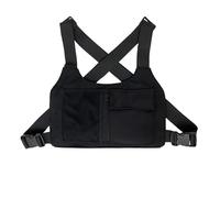 Sacs De Poitrine Fonctionnels for Hommes, Sac De Gilet Hip-hop Street Boy for Jeunes Hommes, Packs De Plate-Forme De Poitrine, Sac en Toile for Hommes