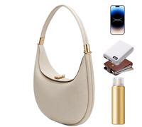 Sacs de pour femmes - sac d'épaule pour femmes qui pousse le cuir en cuir Pu | Lune Sac Femmes | Élégant à bandoulière pour femmes | Tote de à provisions 4 en 1 pour rendez-vous