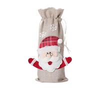 Sacs de protection de vin - Sacs pour bouteilles de vin de Noël, couverture d'emballage de vin en toile | Protecteur décoratif pour bouteilles de vin pour les vacances, sacs de bouteille avec cou, B