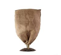 Sacs de protection d'hiver en toile de jute avec cordon de serrage, adaptés pour les plantes en pot et les arbres de jardin pour éviter le gel et les dommages causés par les animaux (80 × 100 cm)