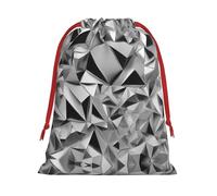 Sacs de rangement argentés à motif géométrique pour Noël, fête d'anniversaire, fournitures de vacances, il peut également être utilisé pour le rangement quotidien