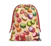 Sacs de rangement aromatisés aux macarons et biscuits de Noël, pour fête d'anniversaire, fournitures de vacances, ils peuvent également être utilisés pour le stockage quotidien