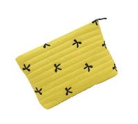 Sacs de Rangement Cosmétiques à la Mode Féminine Noeuds Designs Cosmétiques Sac de Rangement pour les Objets du, Jaune