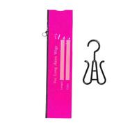 Sacs de rangement de perruque avec cintre, sacs de perruque Rangement avec cintre - Cintre des extensions de cheveux - Rack de poussière d'emballage d'écran de support léger avec fermeture éclair pour