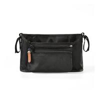 Sacs de rangement de poussette for maman, sac de voyage suspendu de grande capacité, porte-bouteille, sacs à couches, accessoires de poussette for enfants(Black)