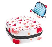 Sacs de rangement de serviettes hygiéniques pour femme, grande capacité, sac pour tampons menstruels, Saint-Valentin, battement de cœur - 1940 - Sacs à main pour la période menstruelle