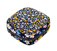 Sacs de rangement de serviettes hygiéniques pour femme, motif floral coloré sans couture, grande capacité, sac pour la période menstruelle, sac à main pour tampons