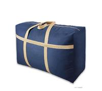 Sacs de Rangement de vêtements de Grande capacité, Bagages de déménagement, Sac fourre-Tout de déménagement en Tissu Oxford, Organisateur de Placard à Fermeture éclair bidirectionnelle(Blue 130L)
