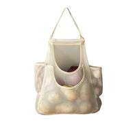 Sacs de rangement en maille pour oignons - Sacs de rangement portables en maille à suspendre | Support de produits en filet pour pommes de terre | Pochette à ordures pliable à suspendre | Organisation
